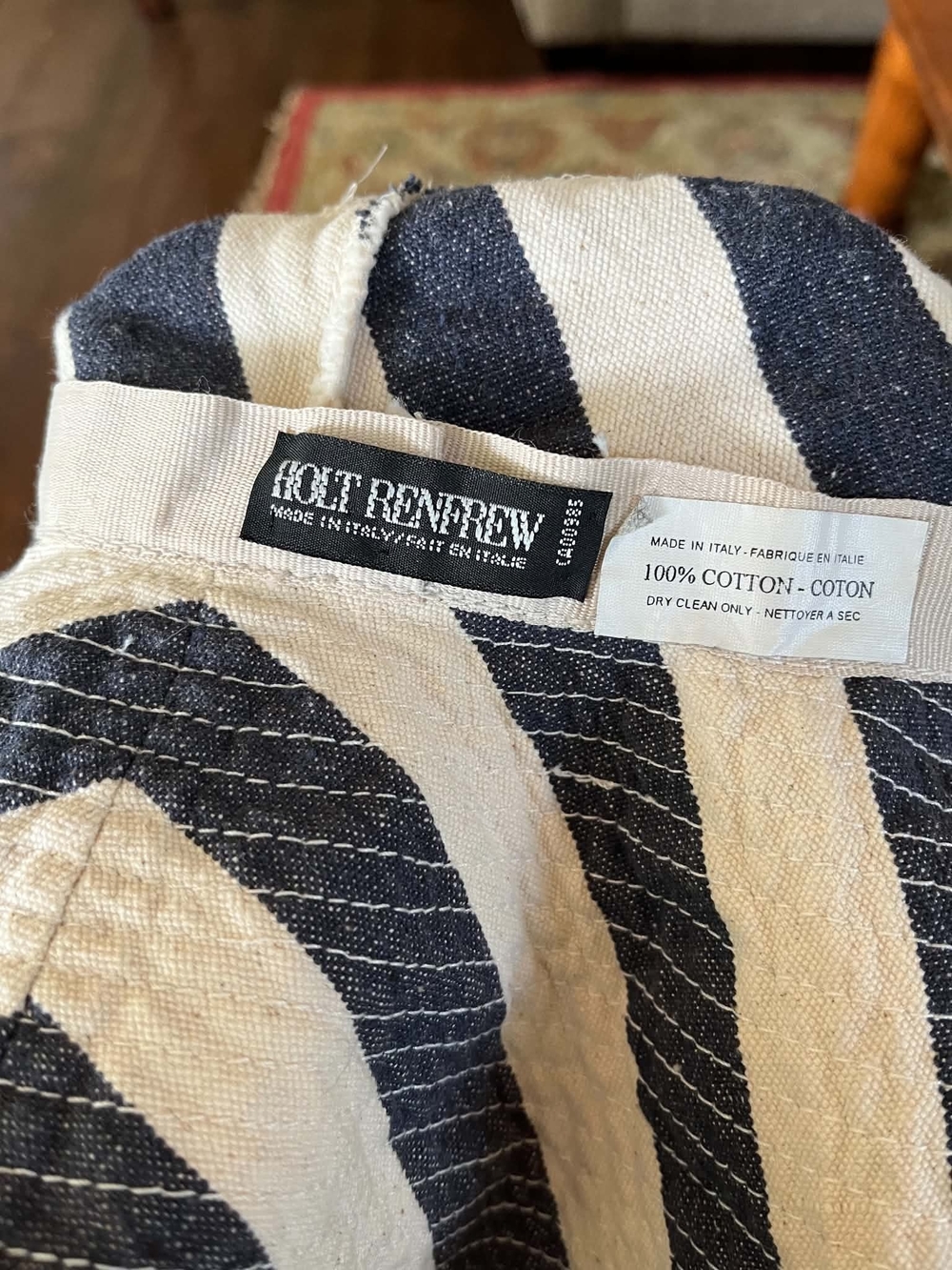 Vintage Holt Renfrew Wide Brim Sunhat Hat OS MADE In Italy - Picture 3 of 3